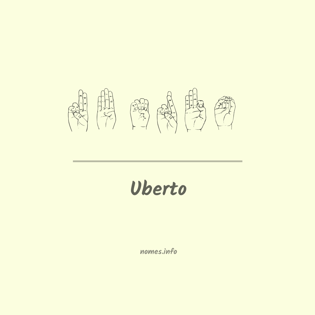 Uberto em Libras