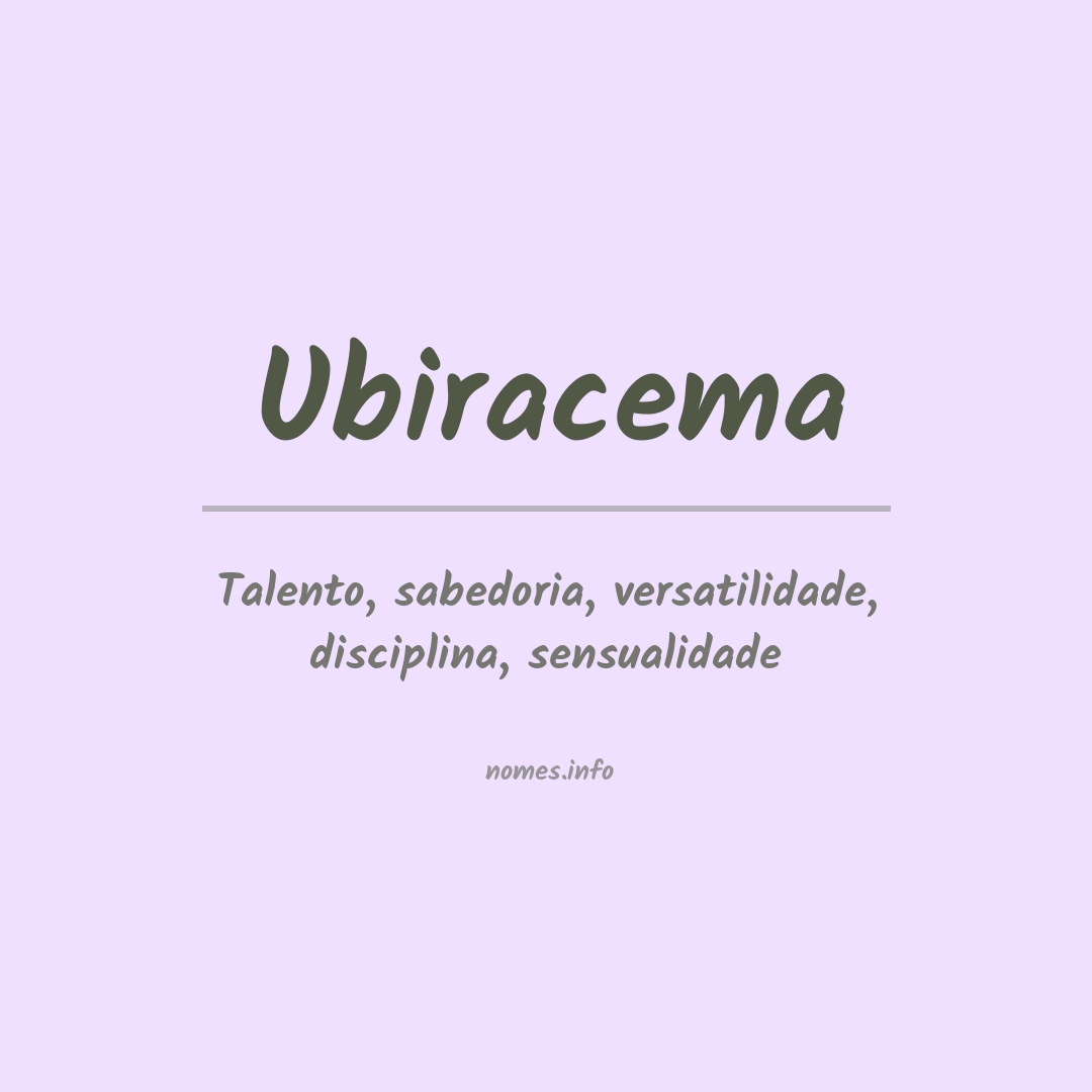 Significado do nome Ubiracema