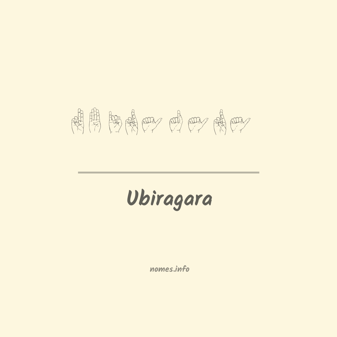 Ubiragara em Libras