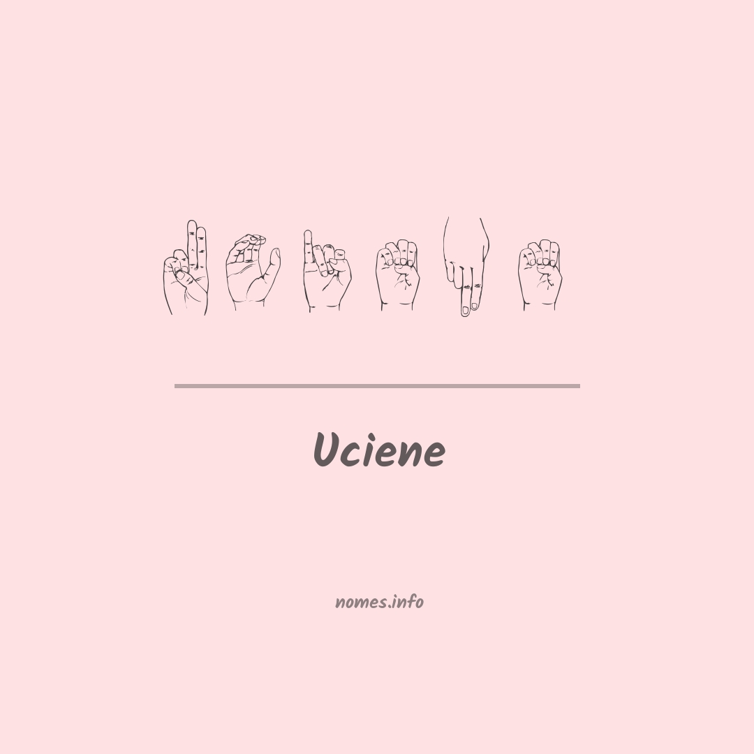 Uciene em Libras