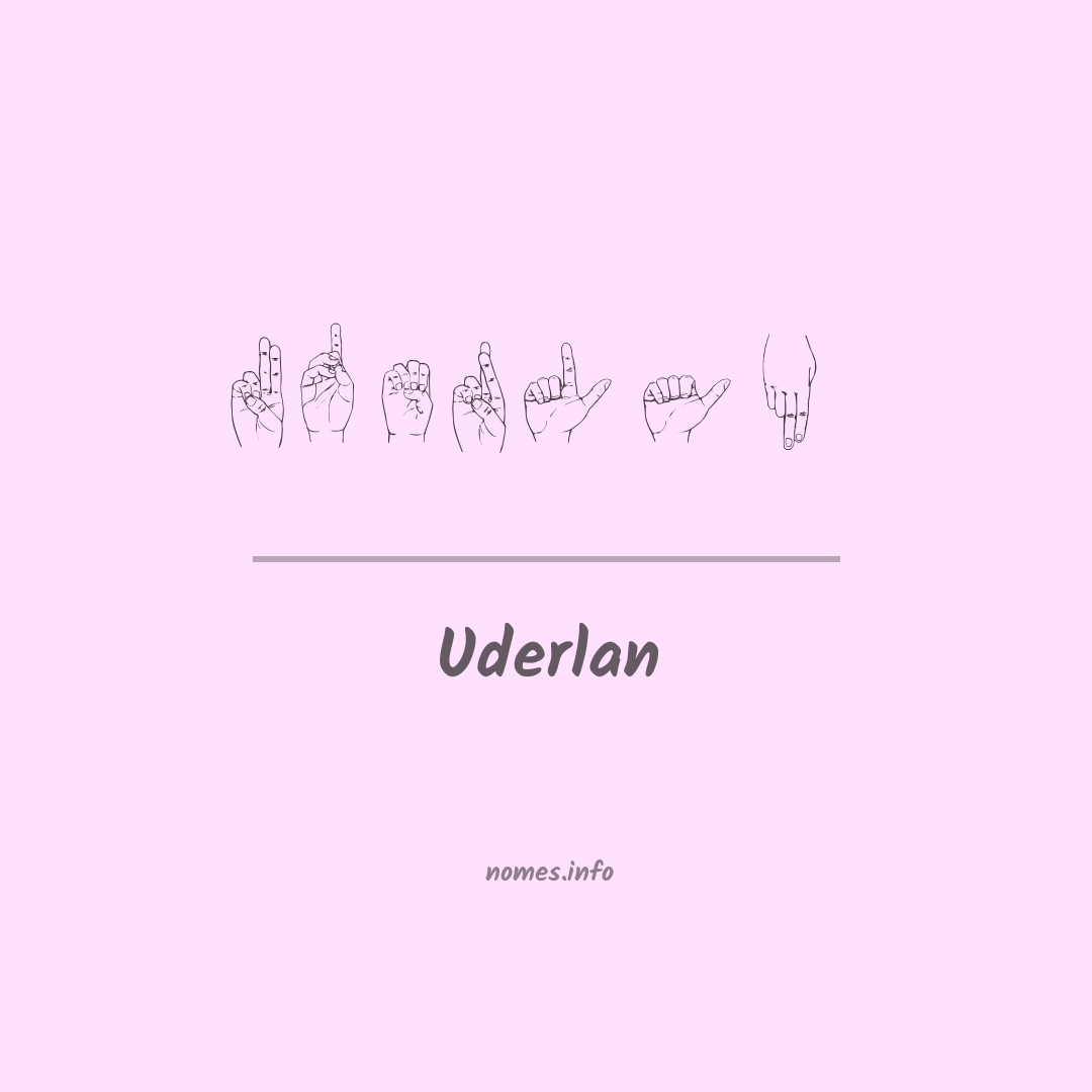 Uderlan em Libras
