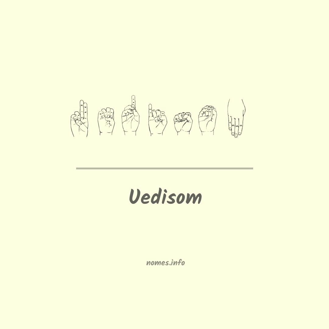 Uedisom em Libras