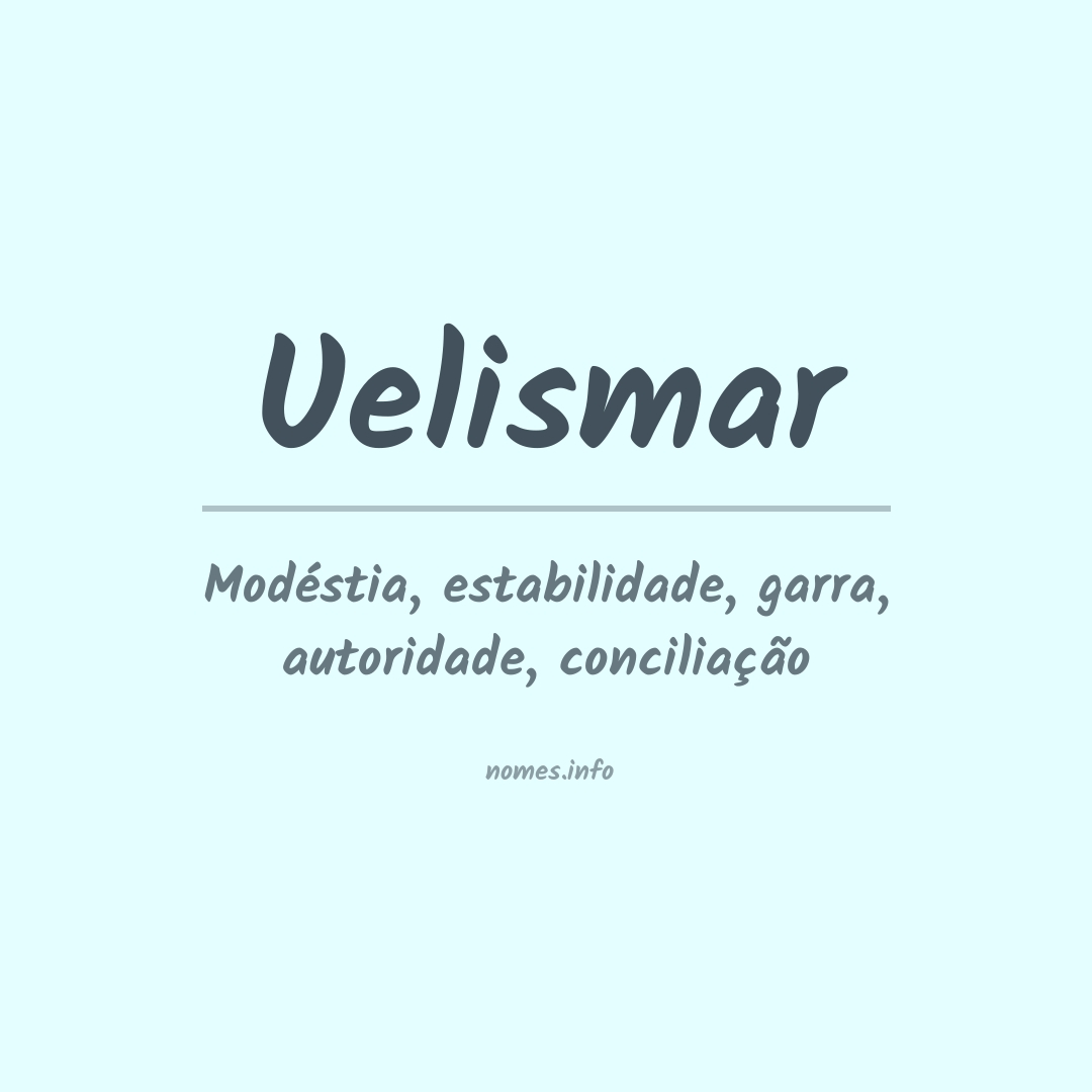 Significado do nome Uelismar