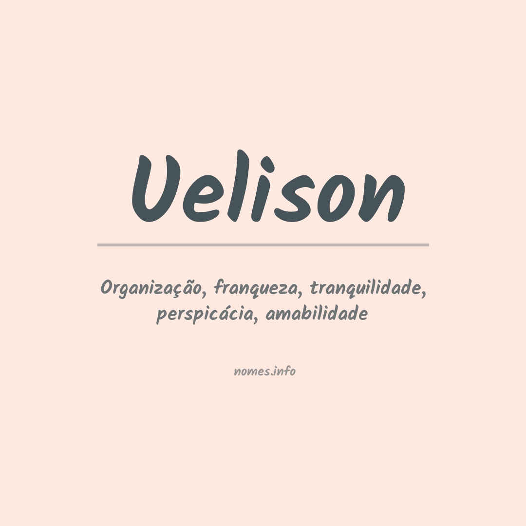 Significado do nome Uelison