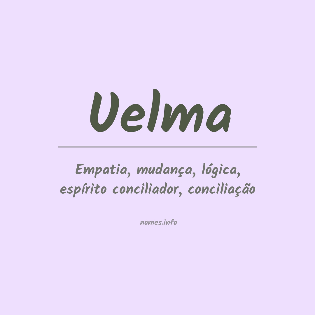 Significado do nome Uelma