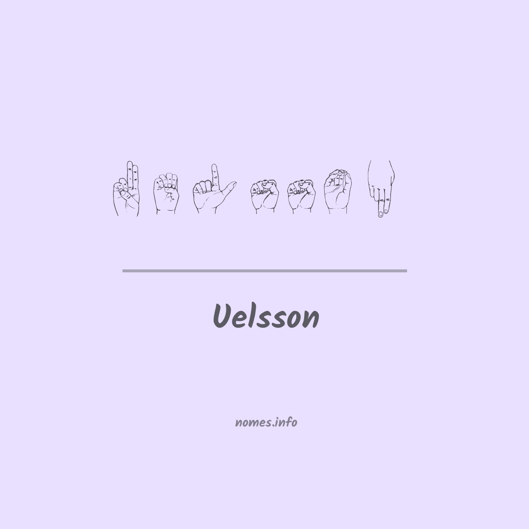 Uelsson em Libras