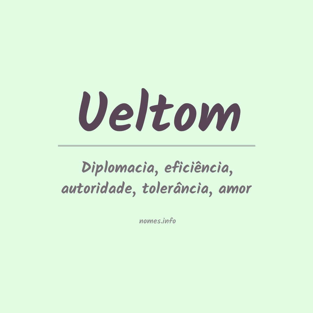 Significado do nome Ueltom