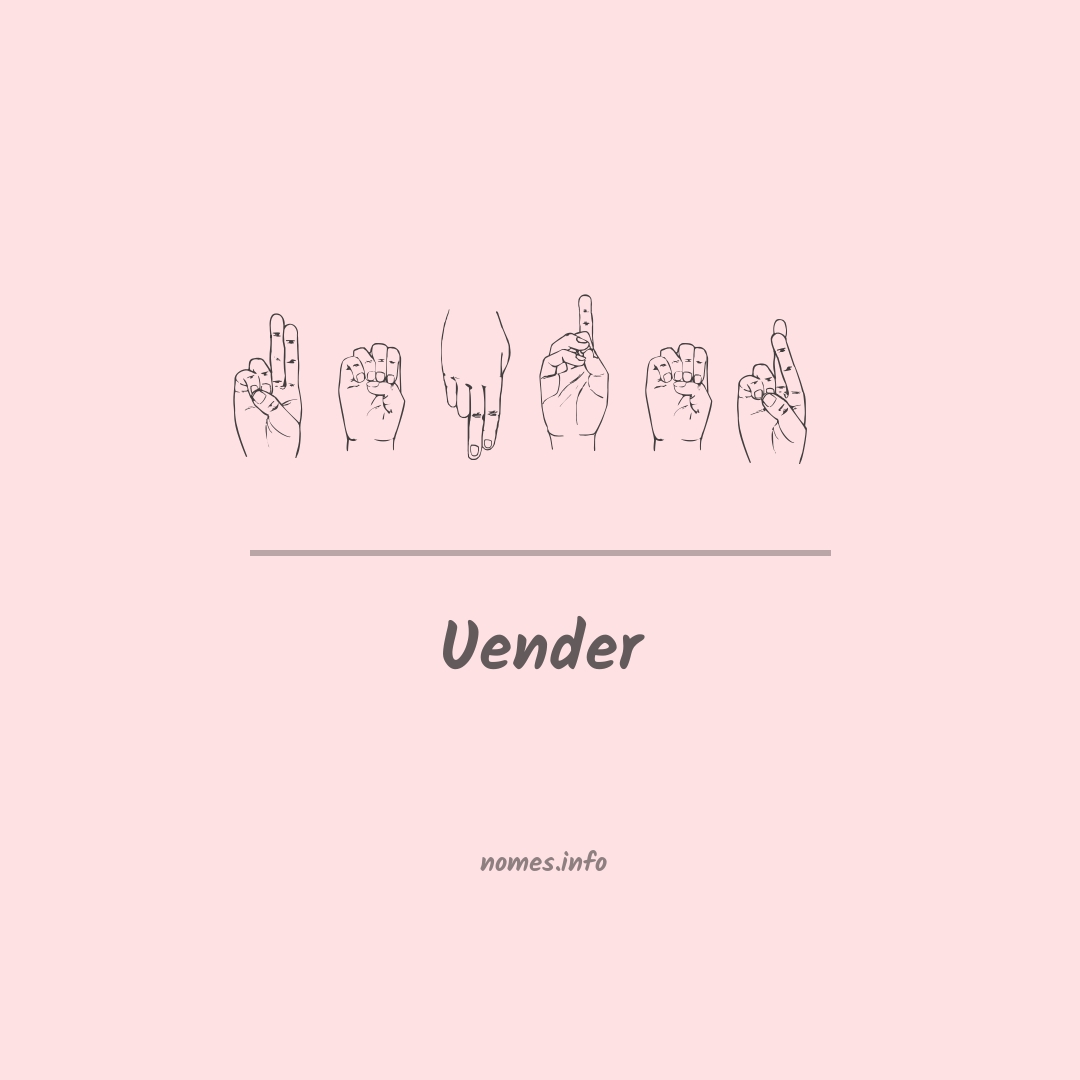 Uender em Libras