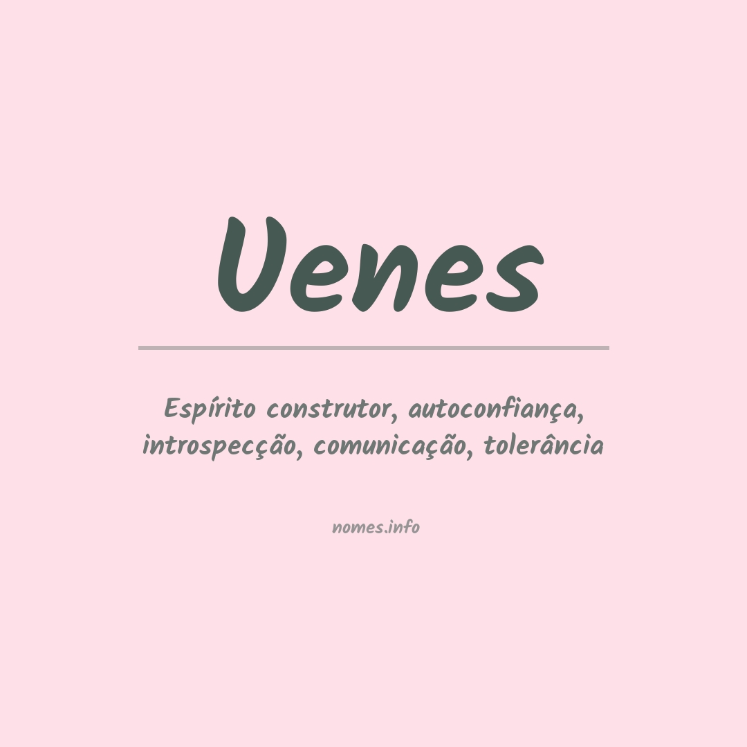 Significado do nome Uenes