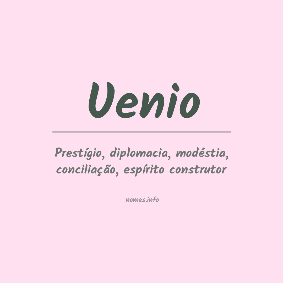Significado do nome Uenio