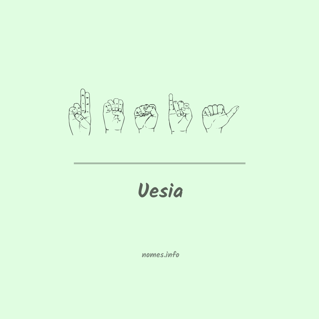Uesia em Libras