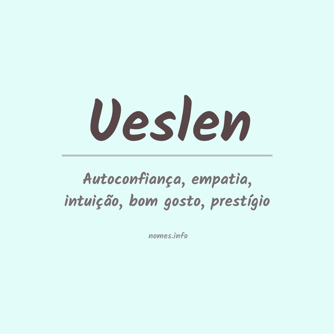 Significado do nome Ueslen