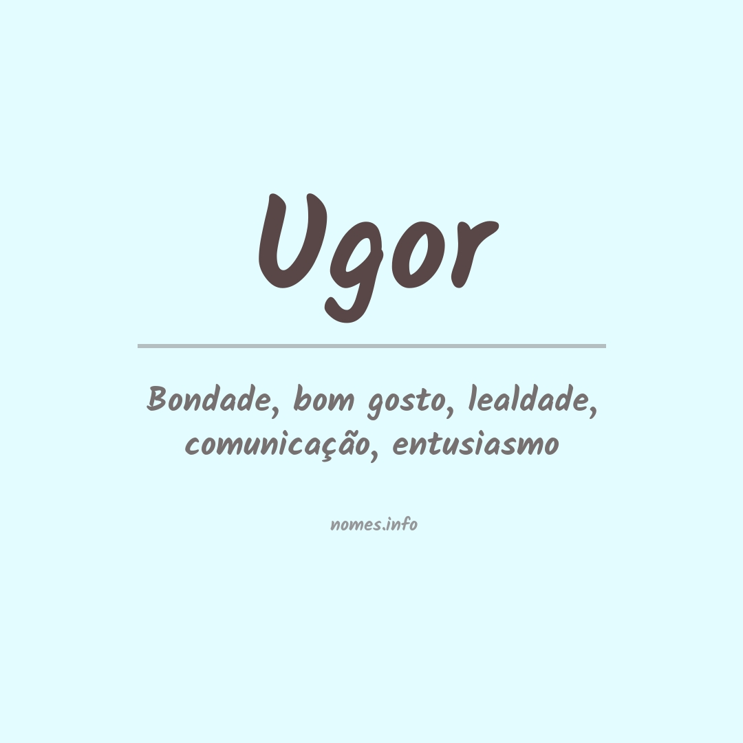 Significado do nome Ugor