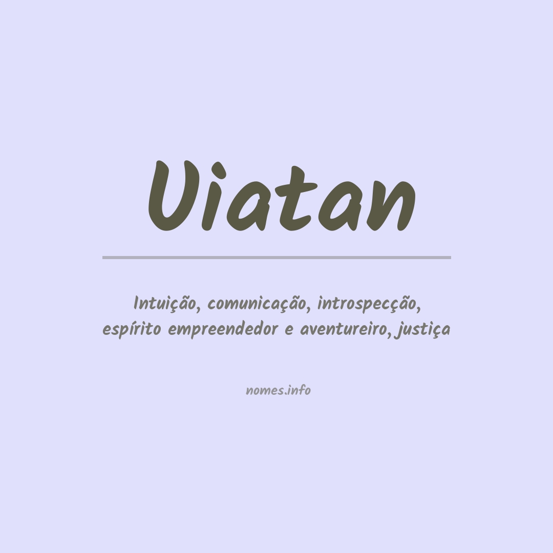 Significado do nome Uiatan