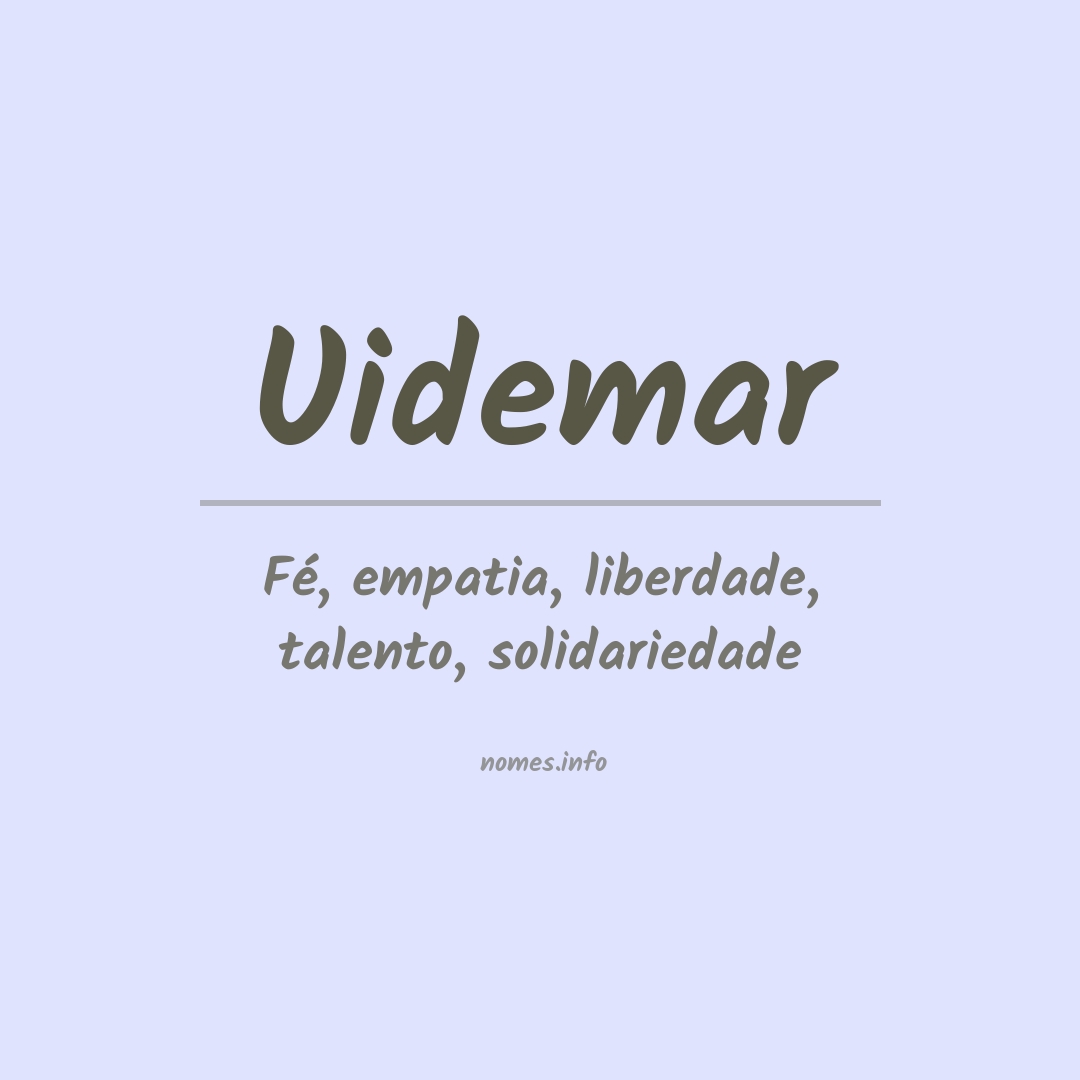 Significado do nome Uidemar