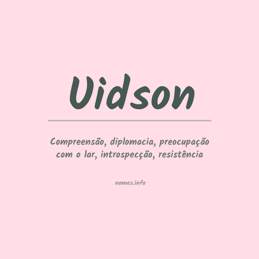 Significado do nome Uidson