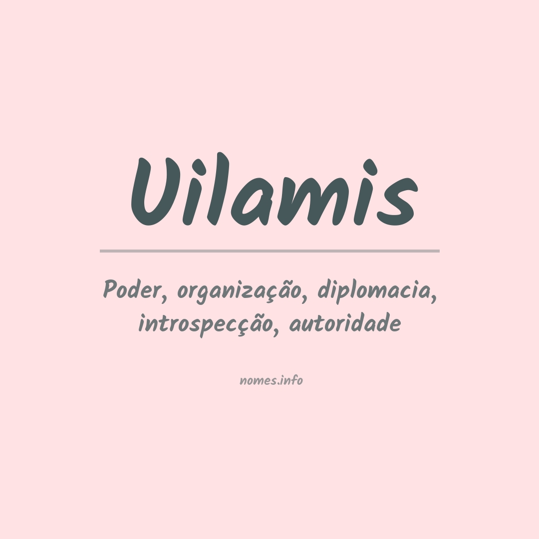 Significado do nome Uilamis