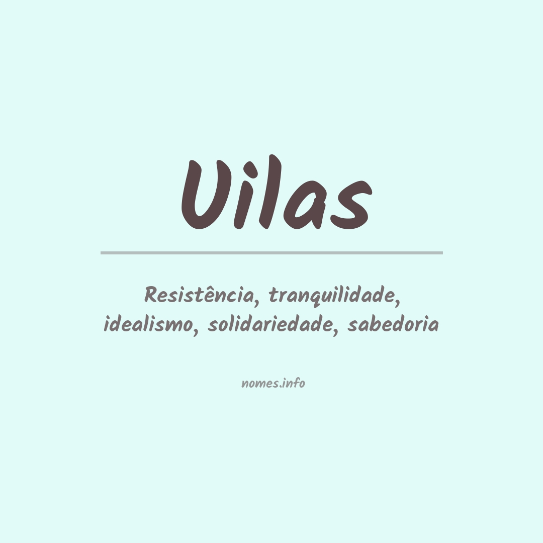 Significado do nome Uilas