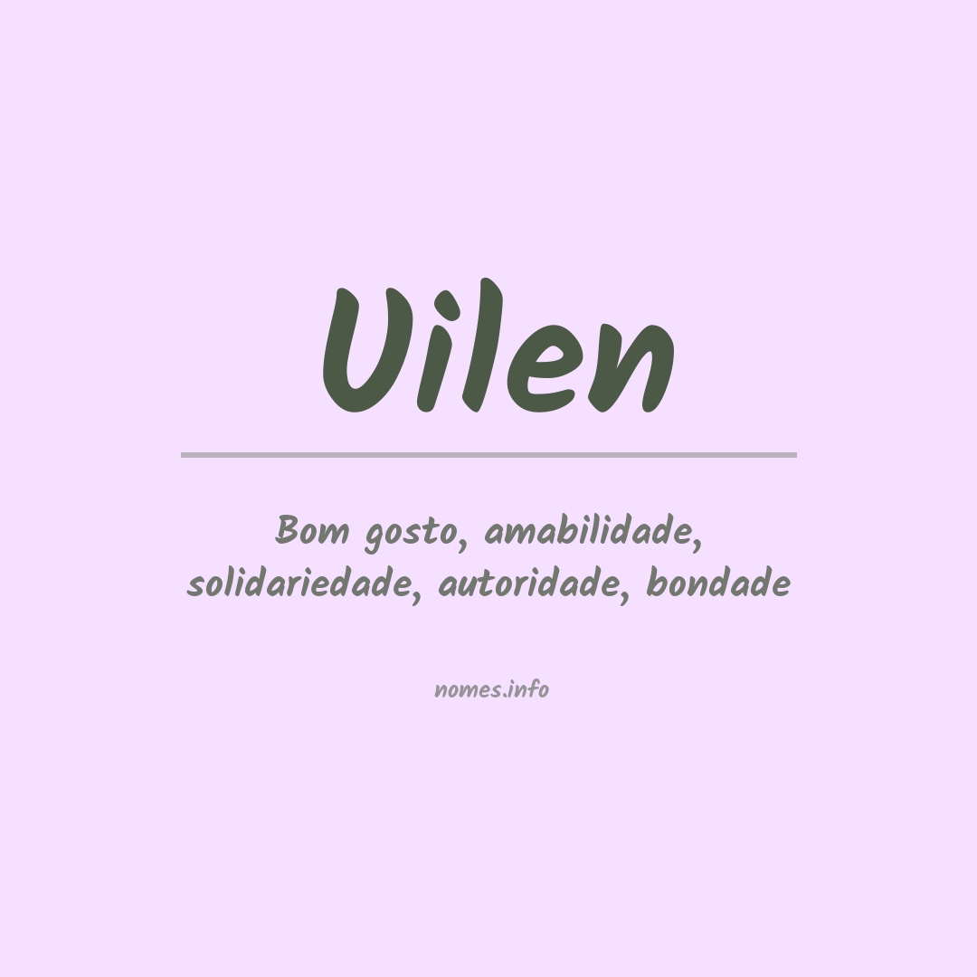 Significado do nome Uilen