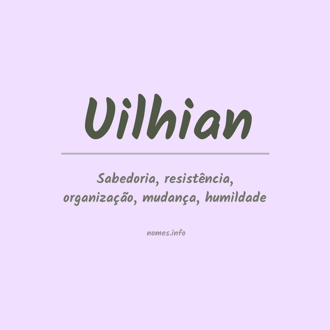 Significado do nome Uilhian