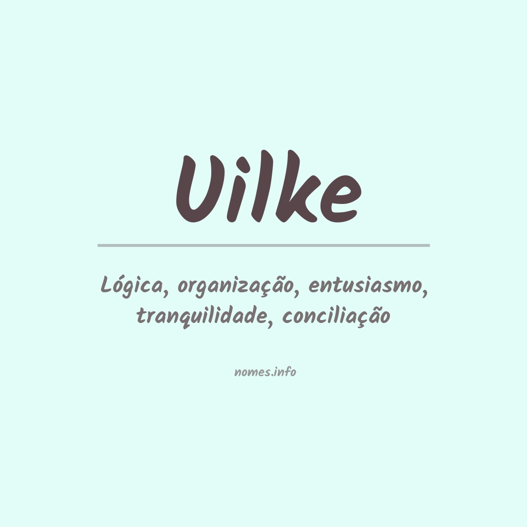 Significado do nome Uilke