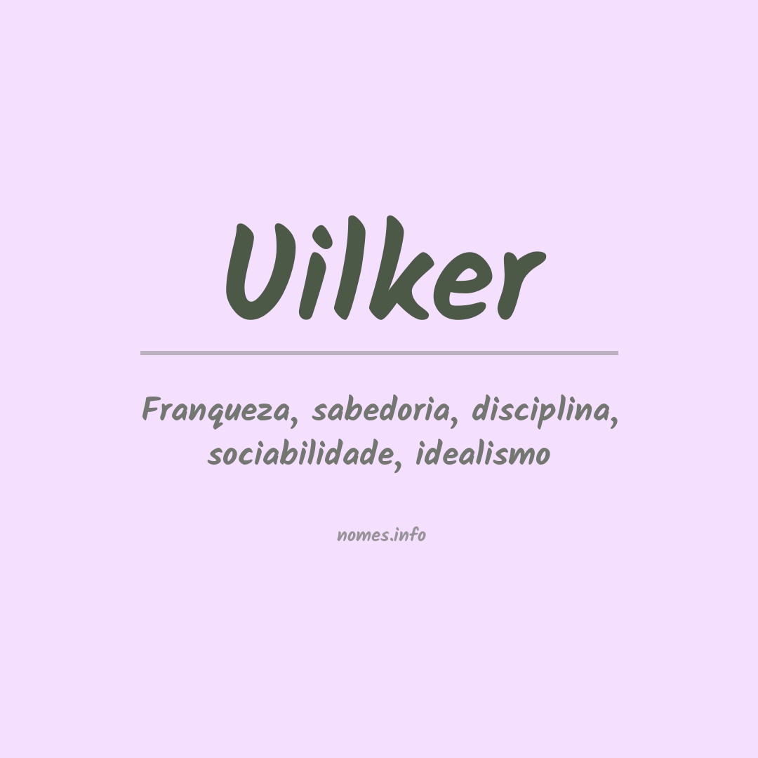 Significado do nome Uilker