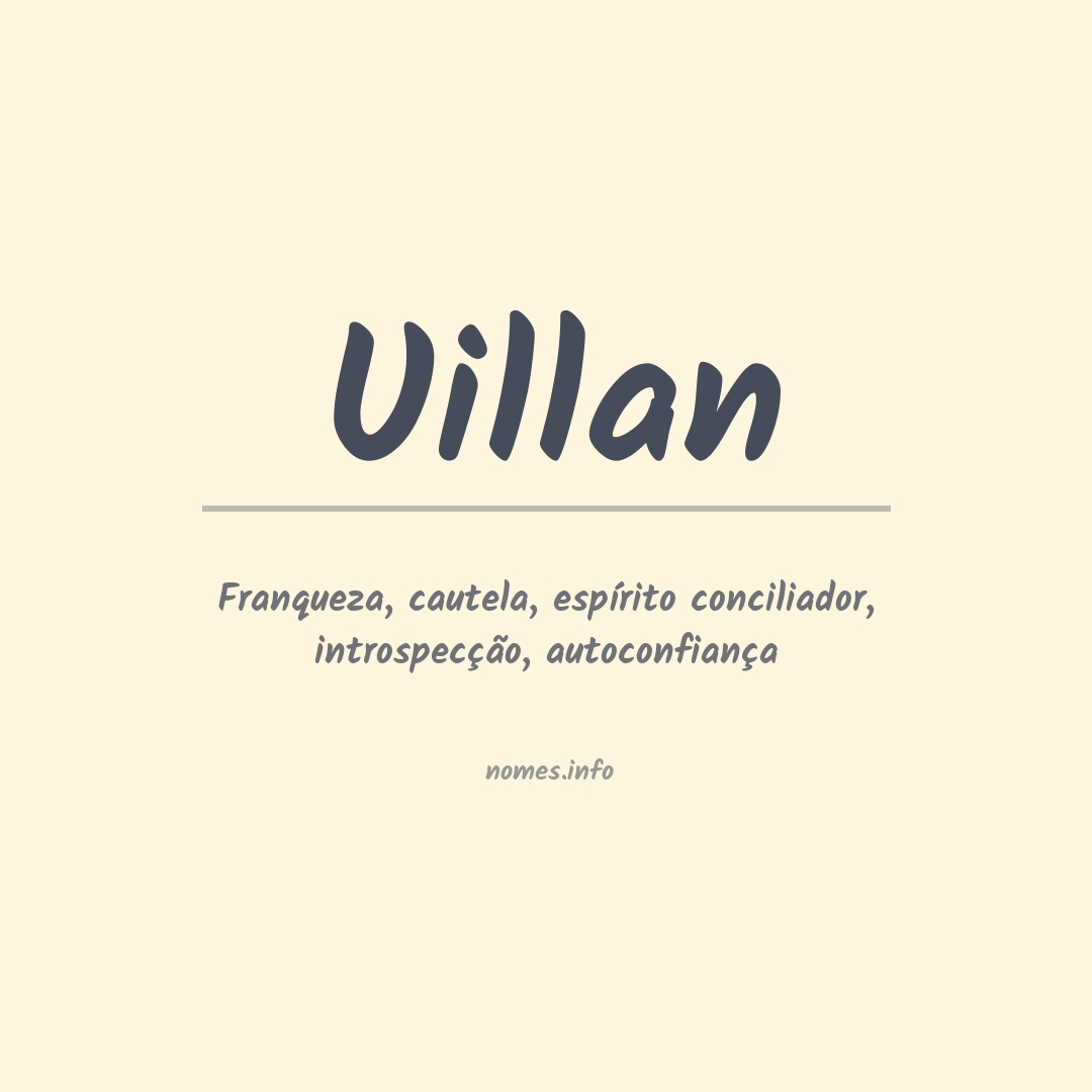 Significado do nome Uillan