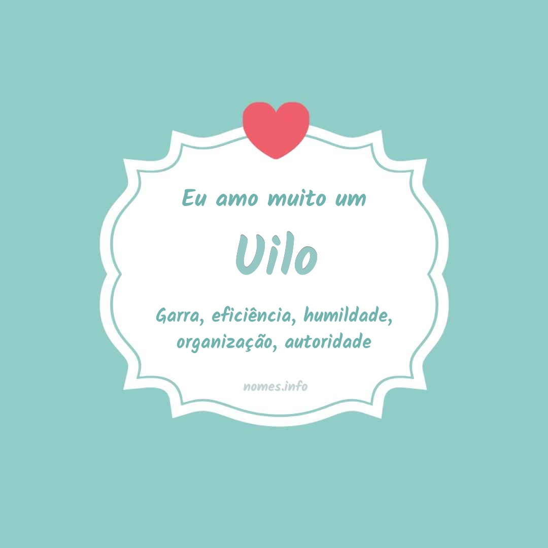 Eu amo muito Uilo