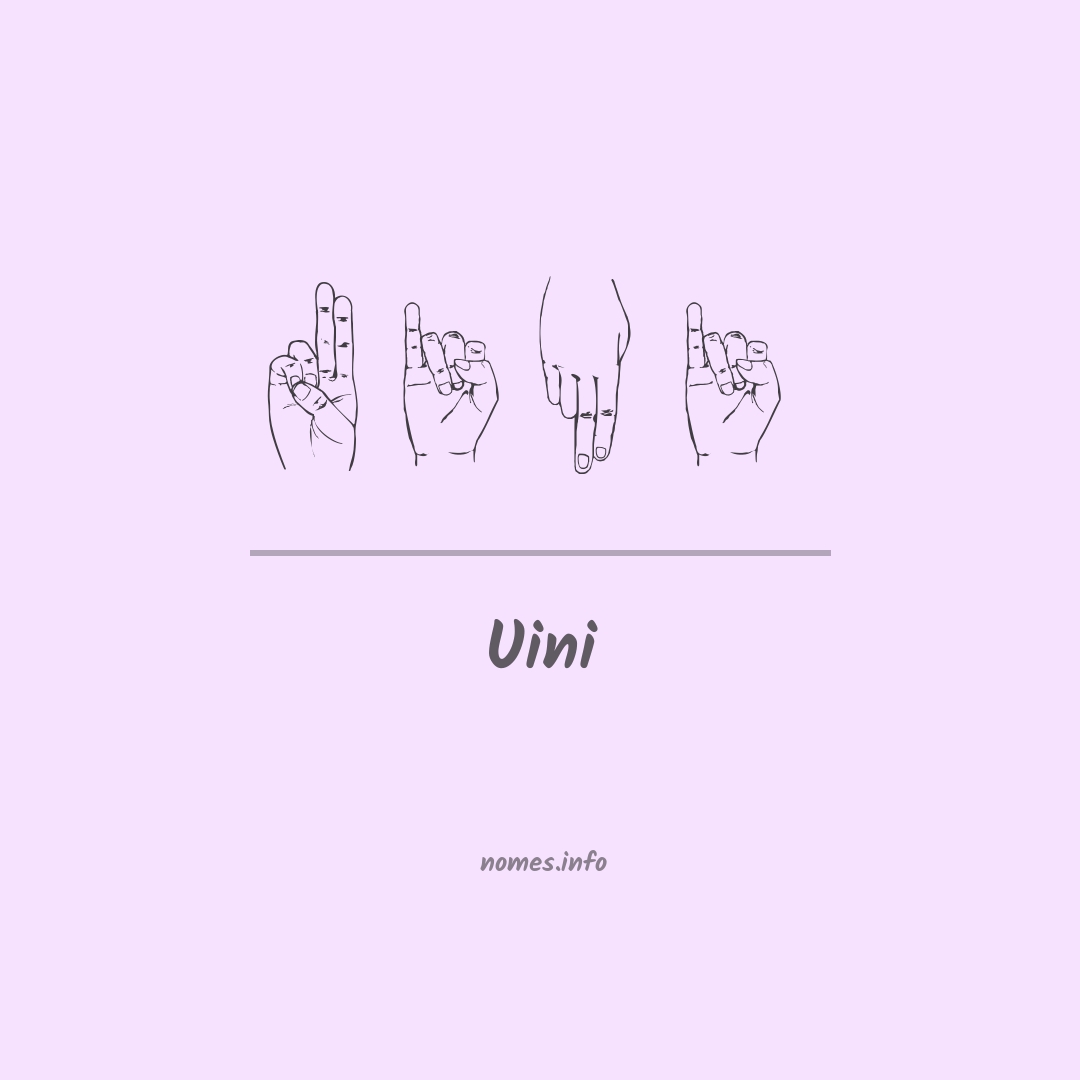 Uini em Libras
