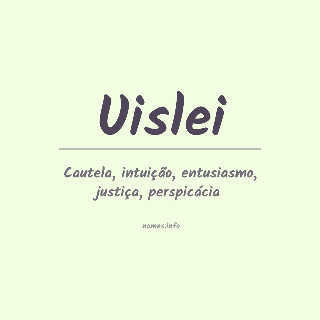 Significado do nome Uislei