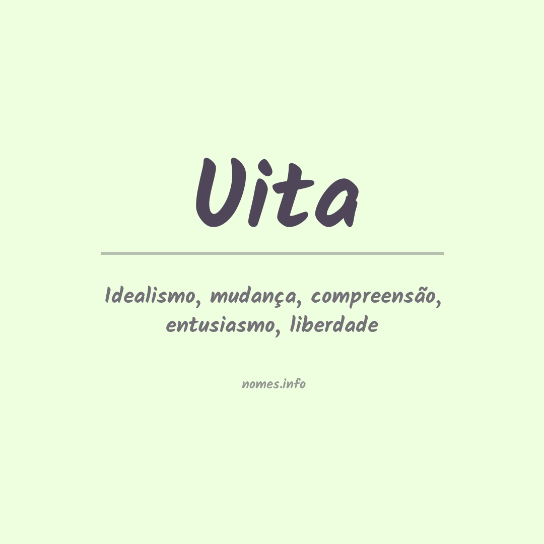 Significado do nome Uita