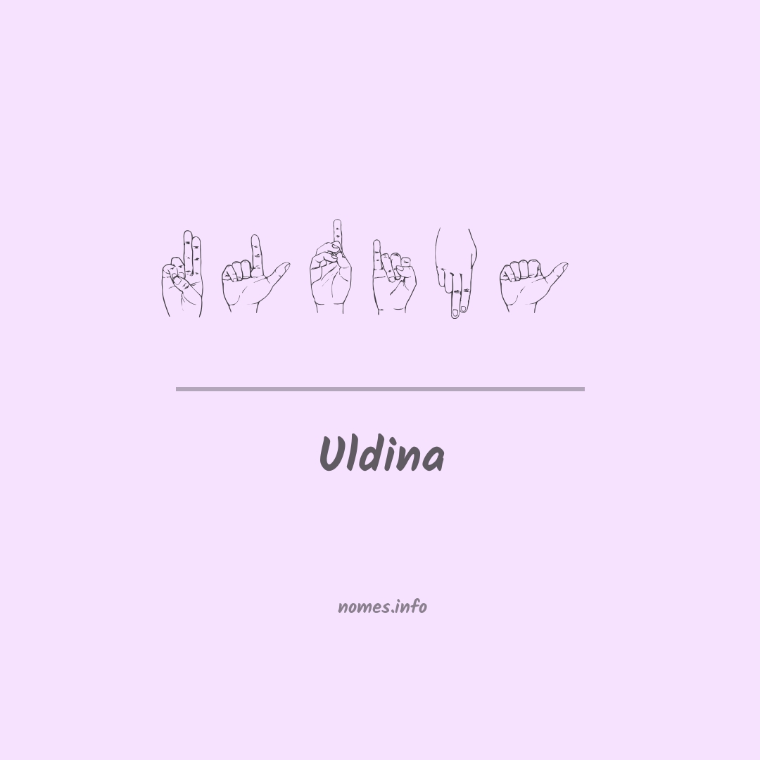 Uldina em Libras Uldina em Libras
