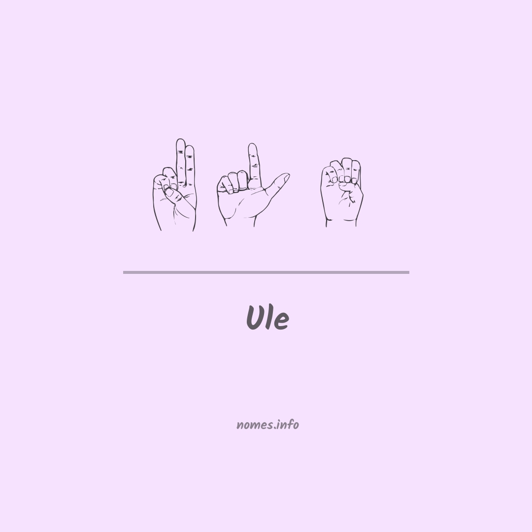 Ule em Libras