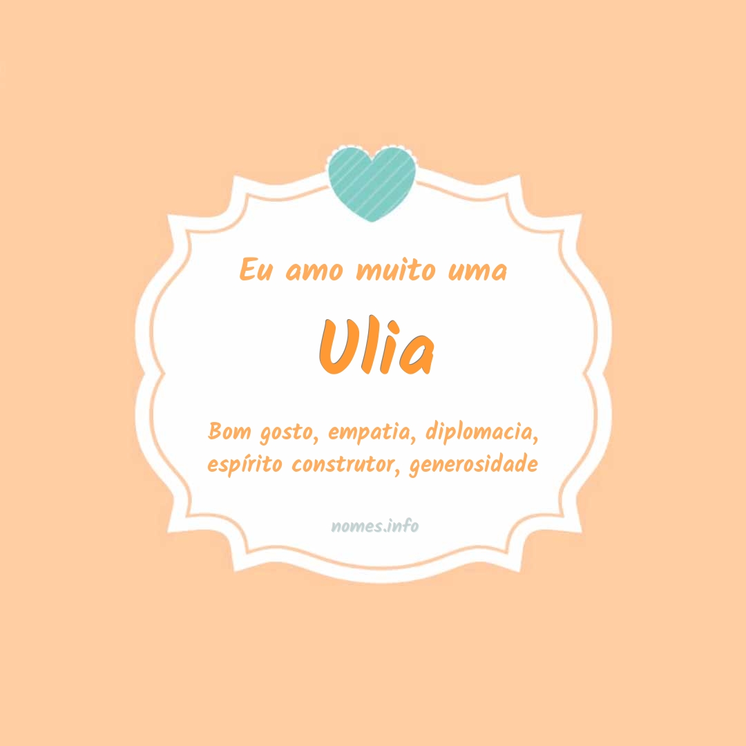 Eu amo muito Ulia