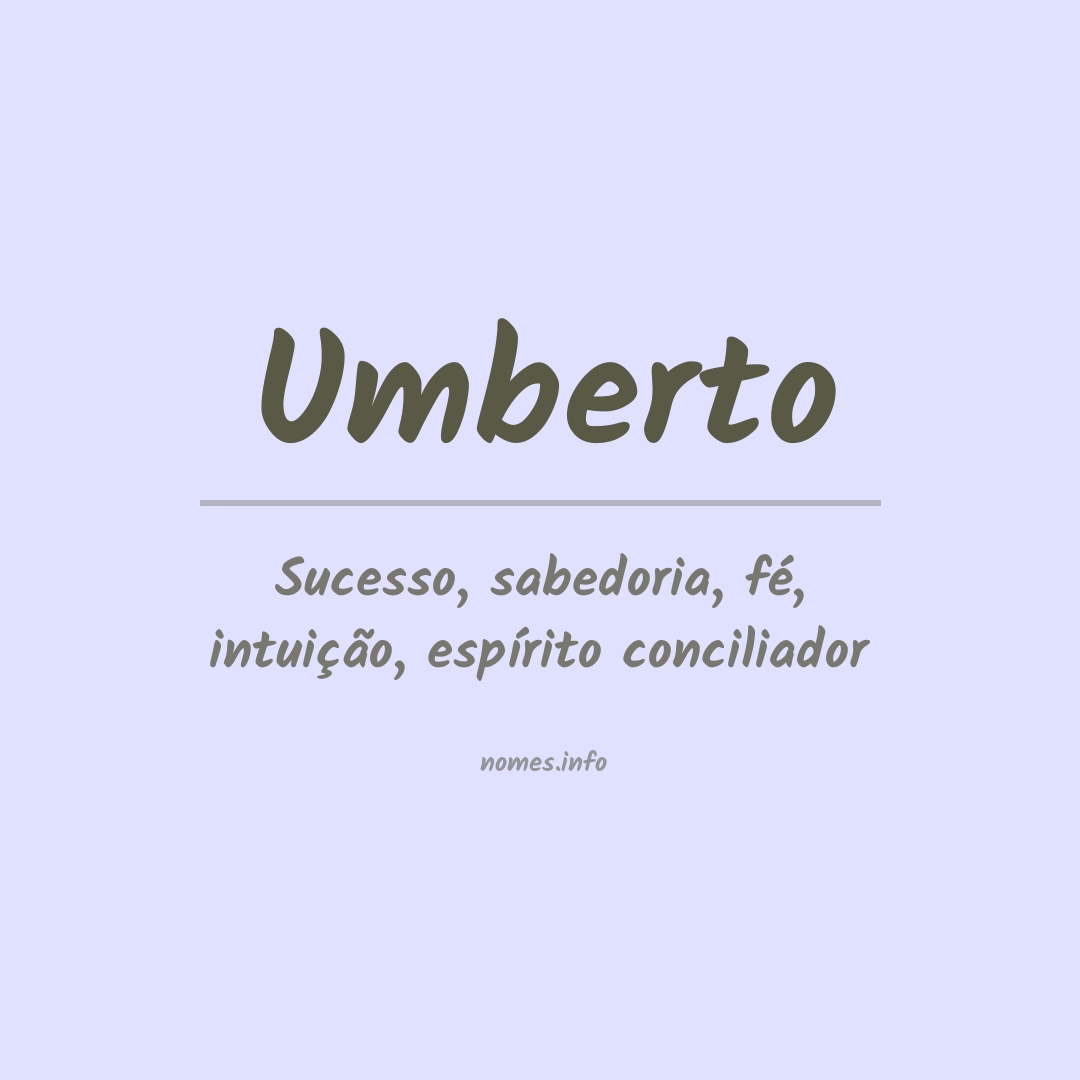 Significado do nome Umberto