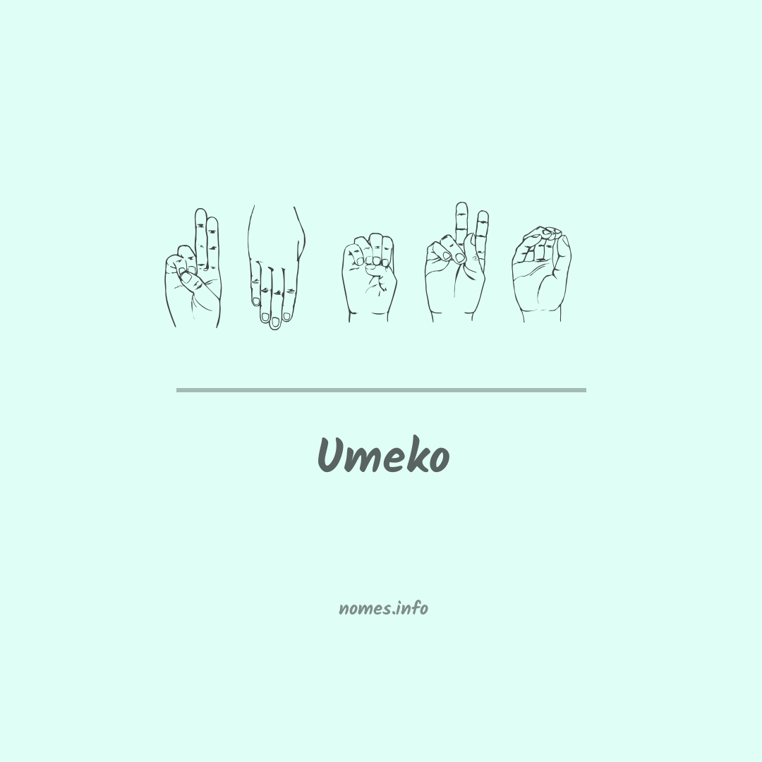 Umeko em Libras