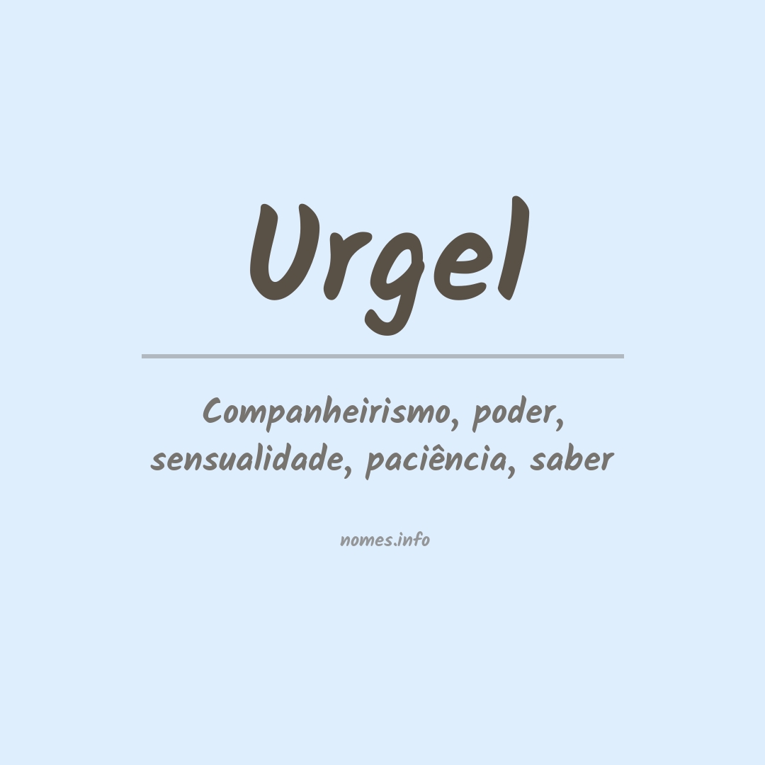 Significado do nome Urgel