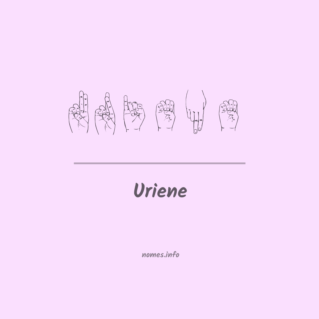 Uriene em Libras