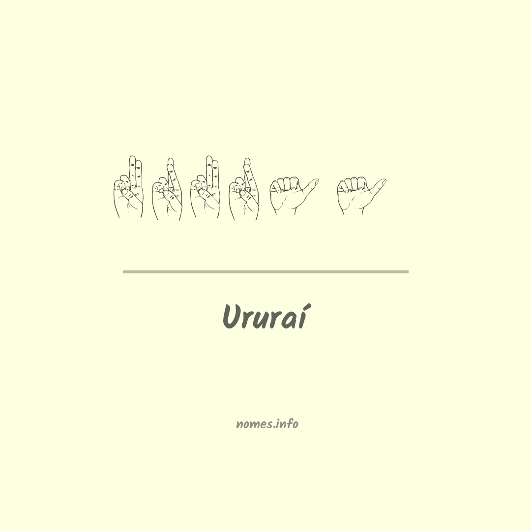 Ururaí em Libras