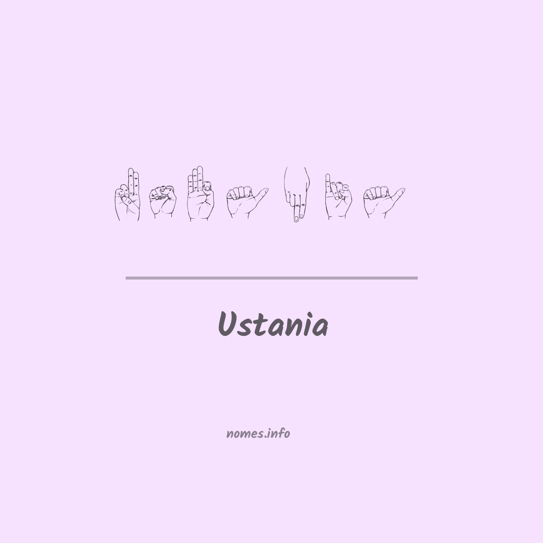 Ustania em Libras