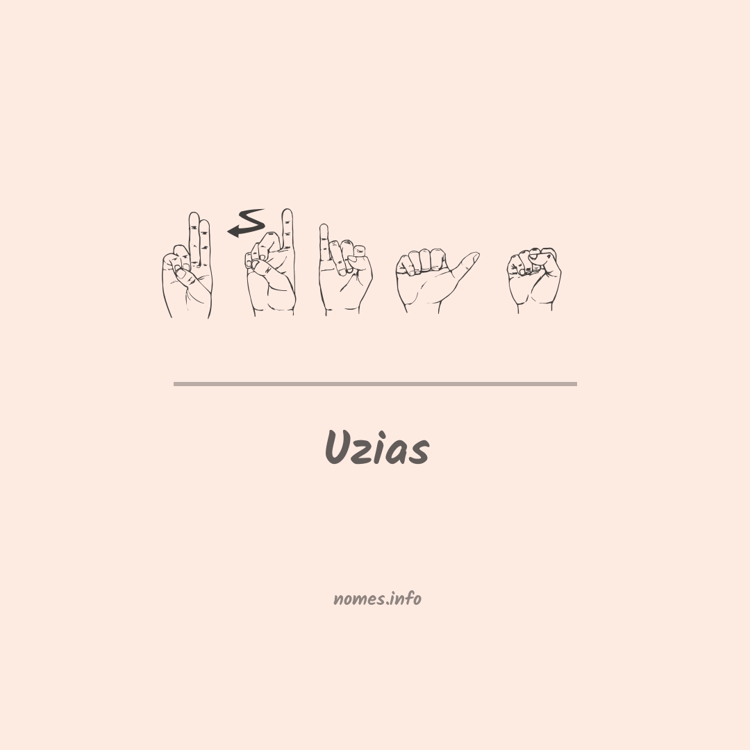 Uzias em Libras