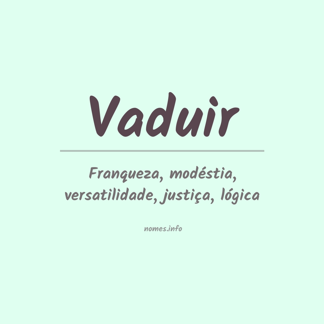 Significado do nome Vaduir