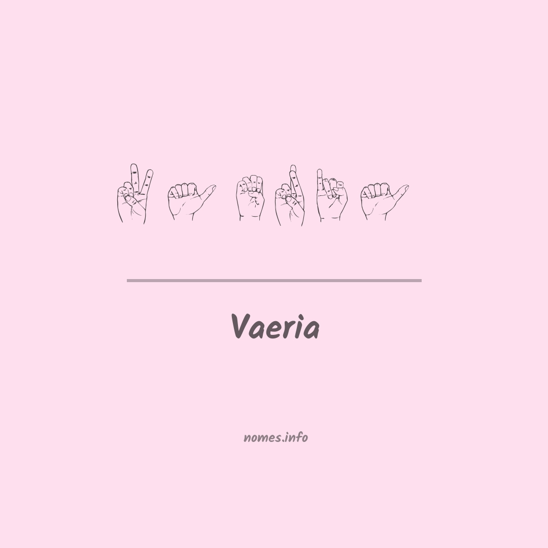 Vaeria em Libras