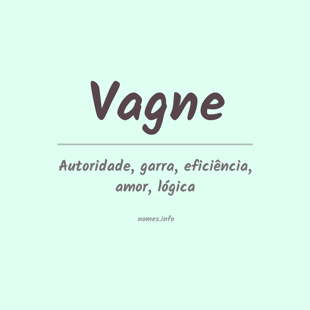 Significado do nome Vagne