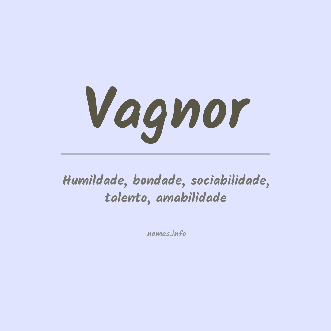 Significado do nome Vagnor