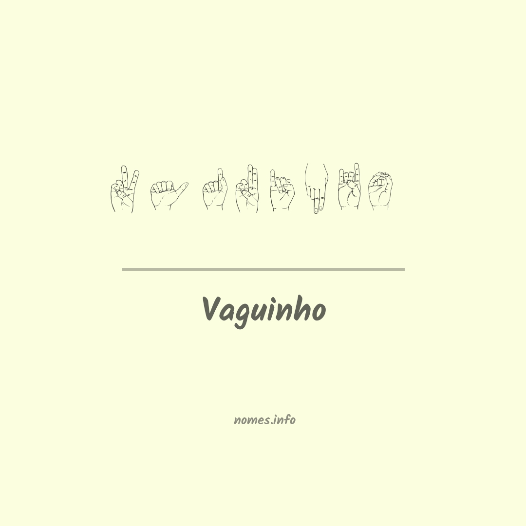 Vaguinho em Libras