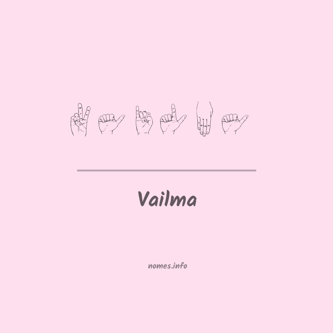 Vailma em Libras