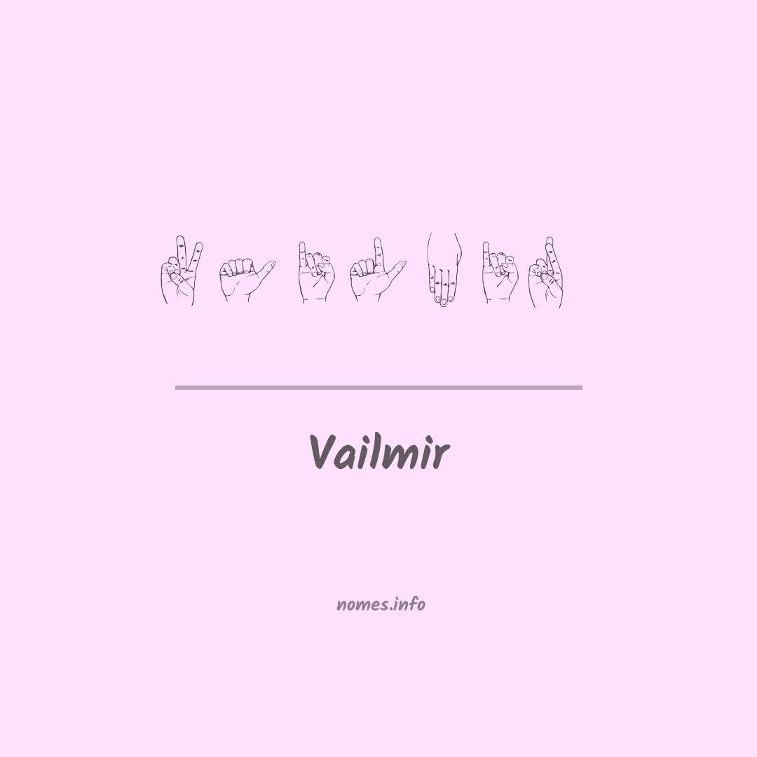 Vailmir em Libras