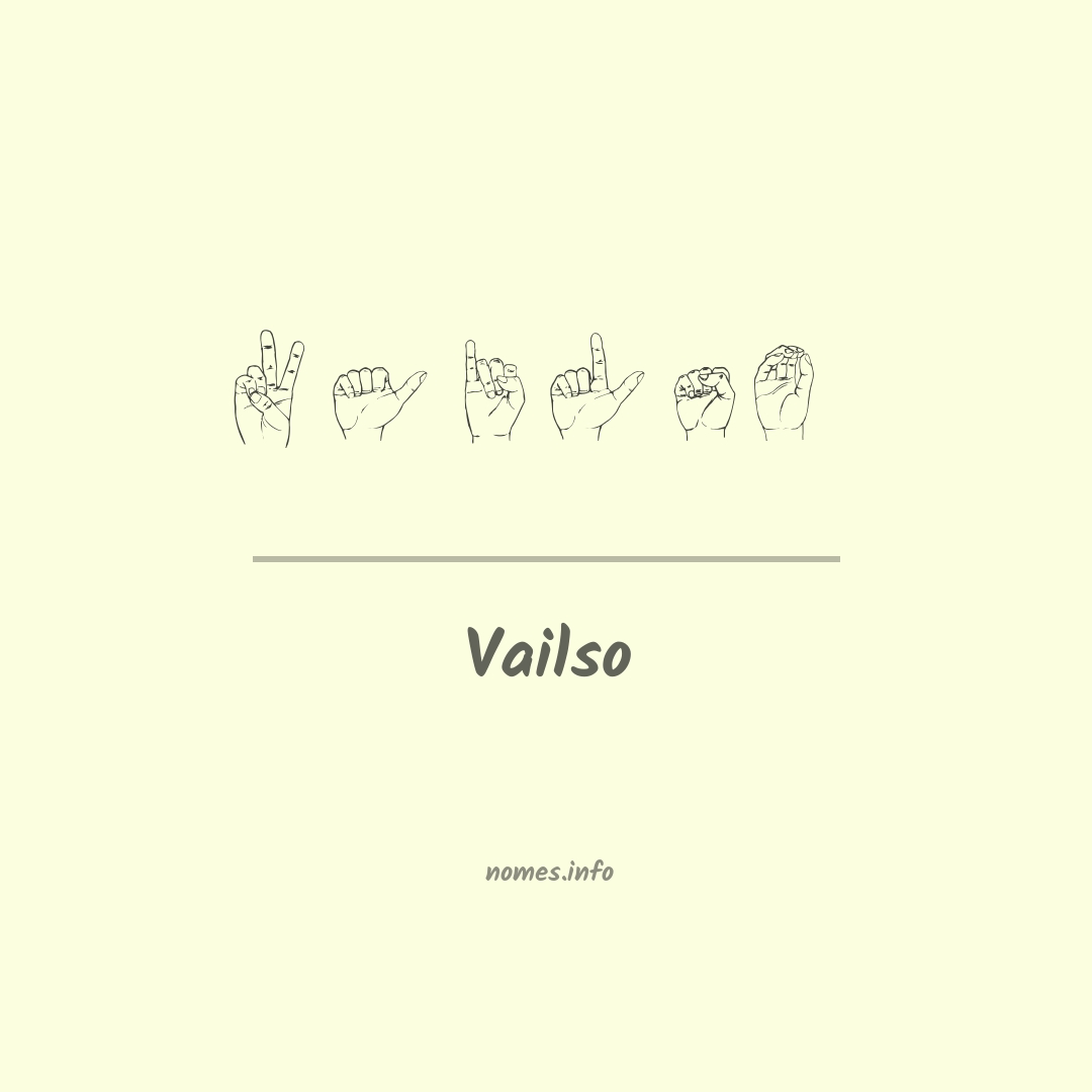 Vailso em Libras