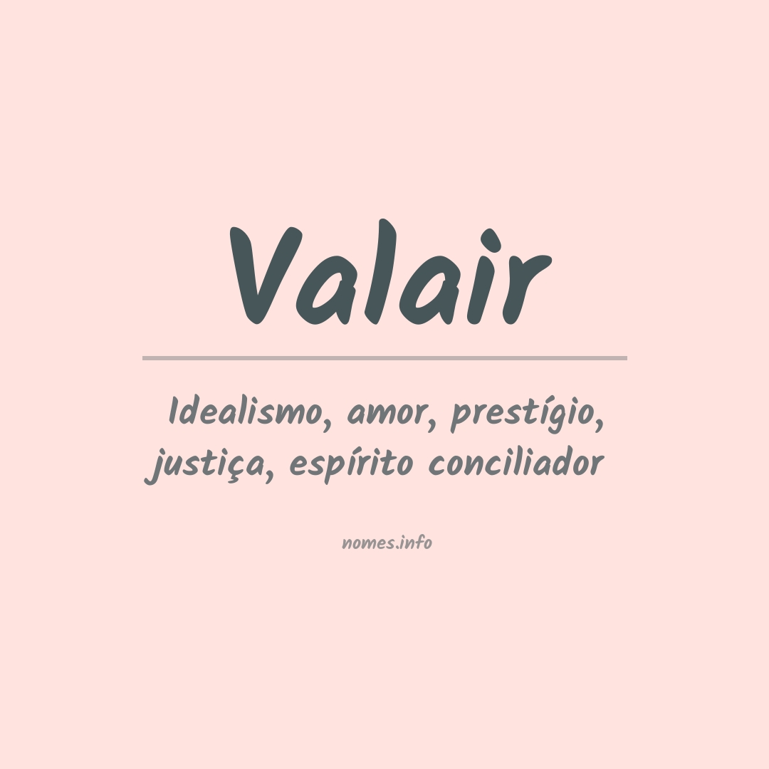 Significado do nome Valair